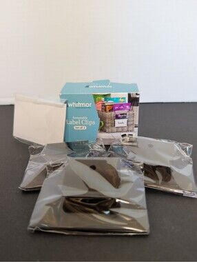 Whitmor Removable Label Clips And I.D. Cards /Set Of Three